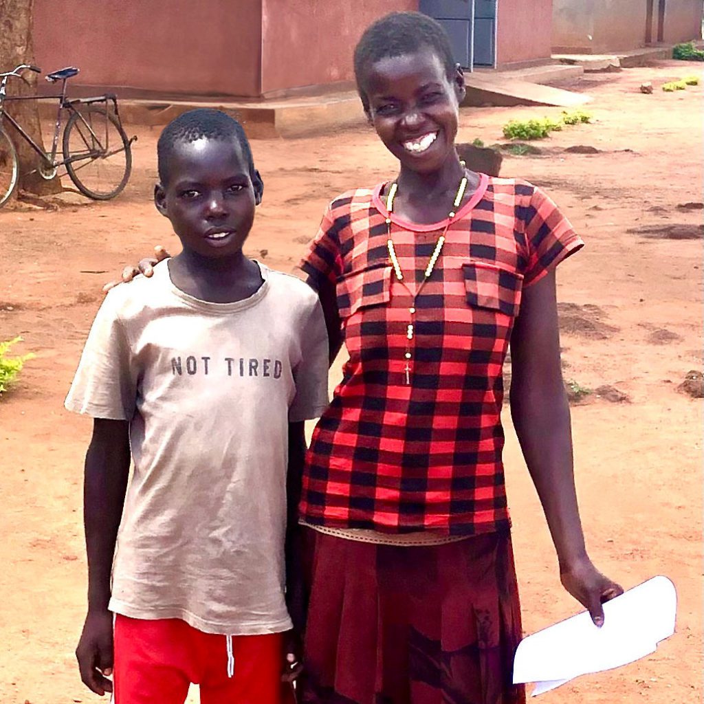 Kizito and his mother Anjelina