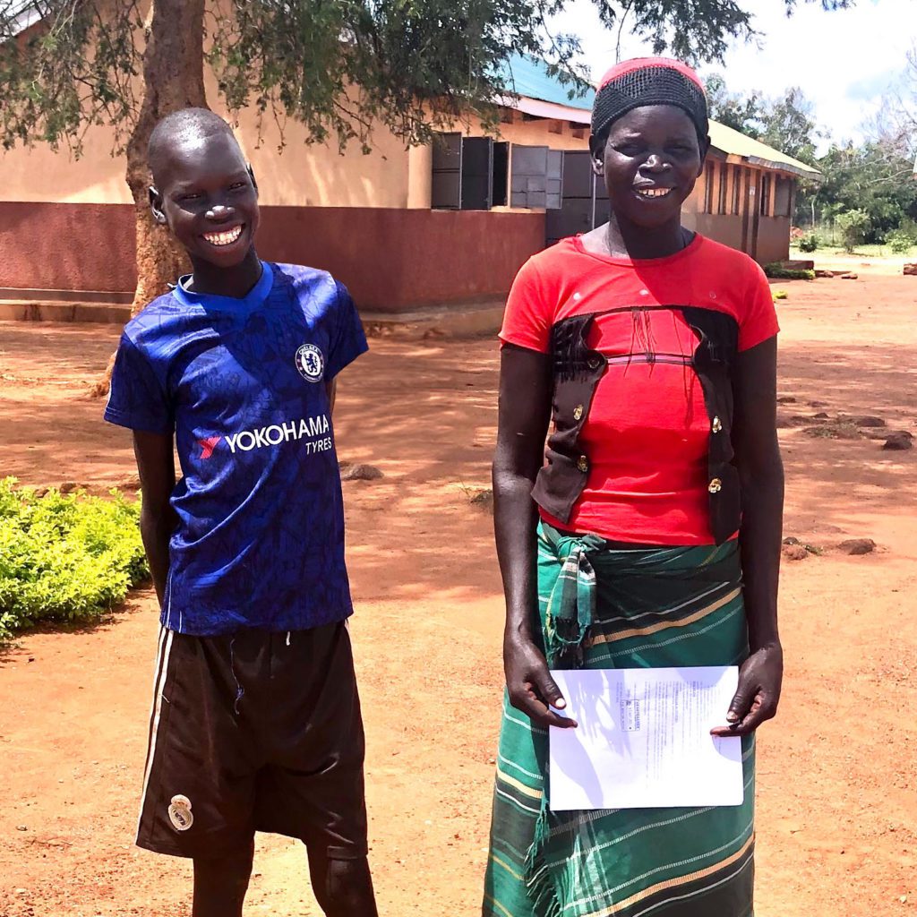 Simon and his mother Regina